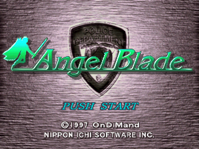 Angel Blade: Neo Tokyo Guardians title screen for Playstation